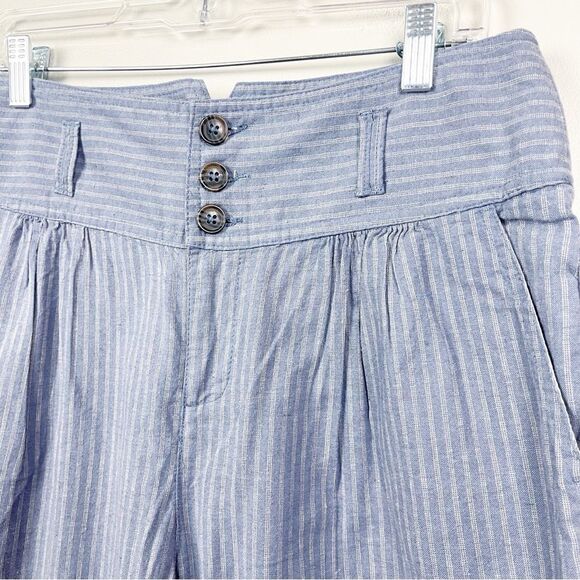 Sundance Amelia Pant in Blue Stripe  Wide waistband Size 8 - Picture 5 of 8